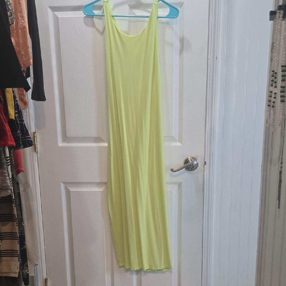 Neon Yellow Maxi Dress